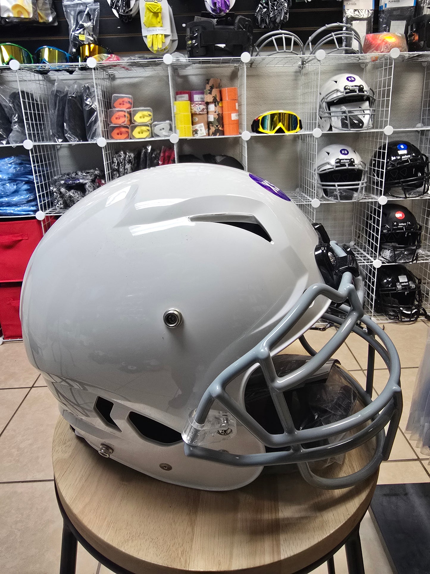 New White Schutt A11 Youth Football Helmet (Size X-Small)
