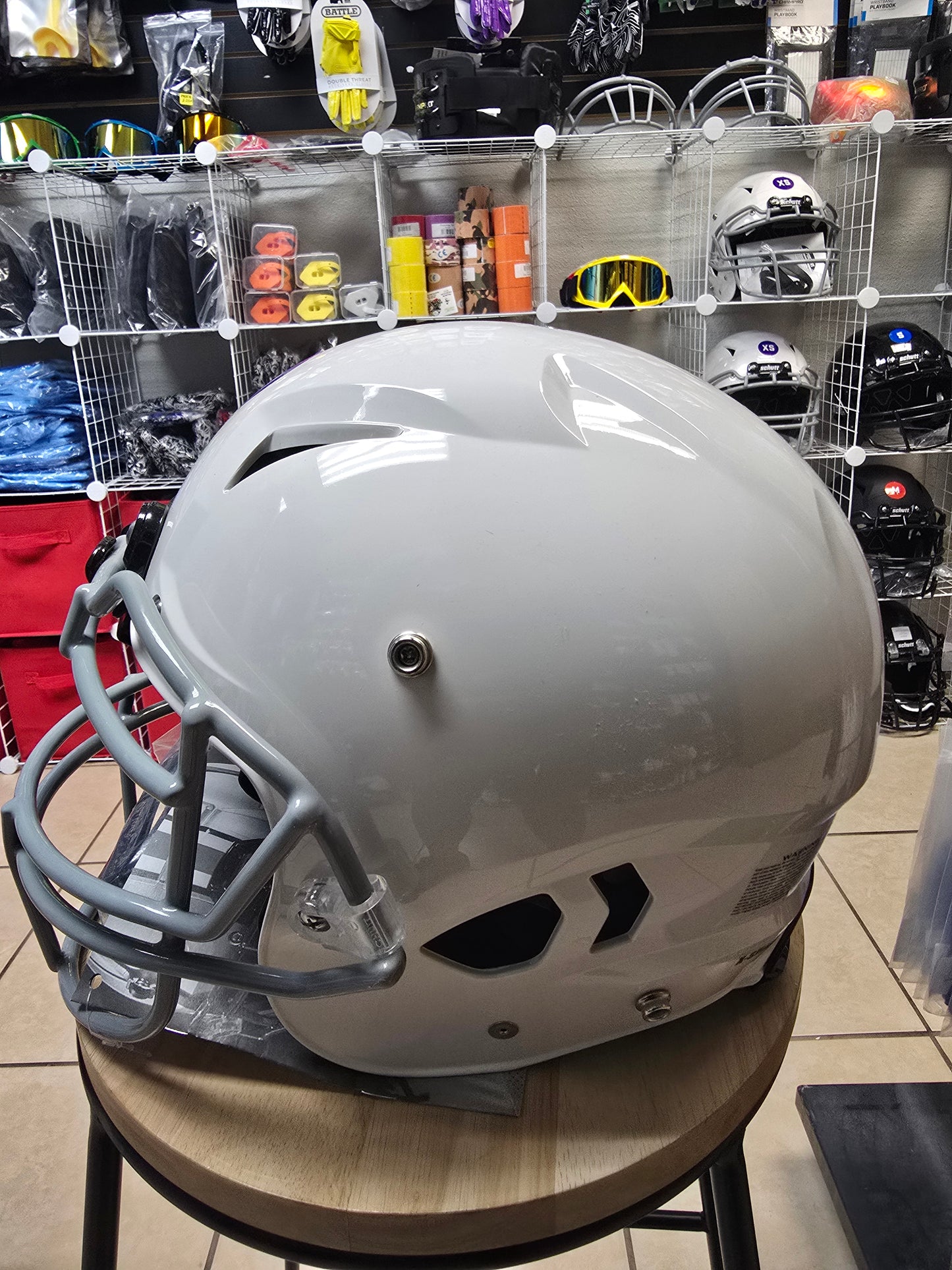 New White Schutt A11 Youth Football Helmet (Size X-Small)