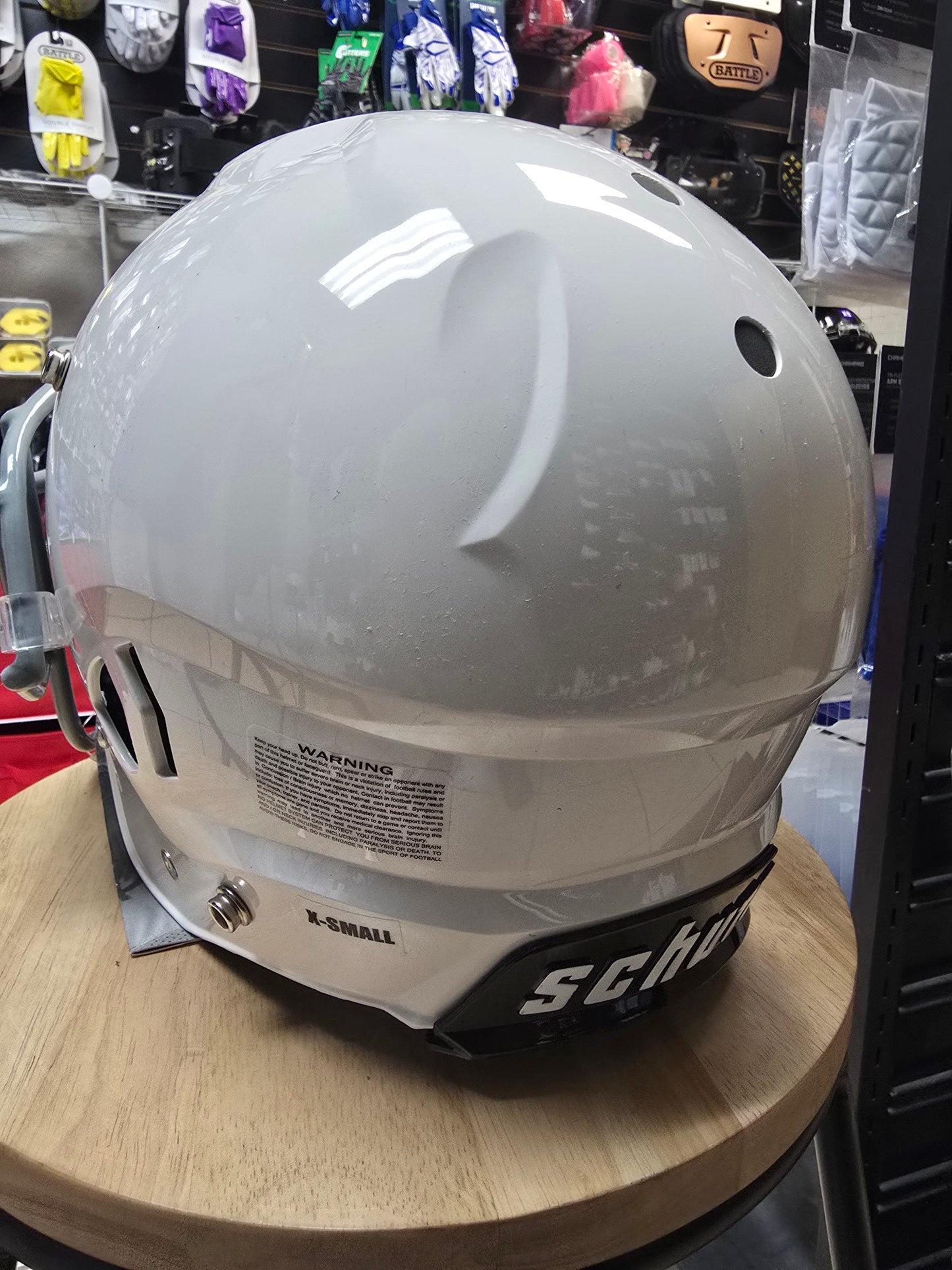 New White Schutt A11 Youth Football Helmet (Size X-Small)