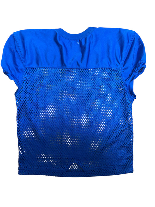 Used Blue Rawlings Youth Practice Football Jersey (Size Youth Medium)