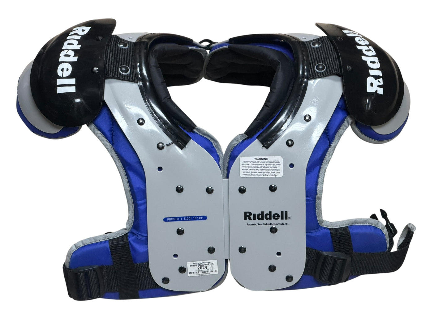 Used Riddell Youth Football Shoulder Pads Size-Large