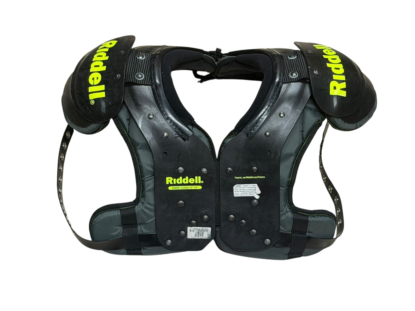 Used Riddell Football Shoulder Pads Size Youth Large