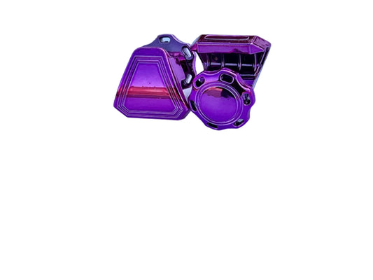 Purple/Pink Chrome Universal Helmet Visor Screw On Clips