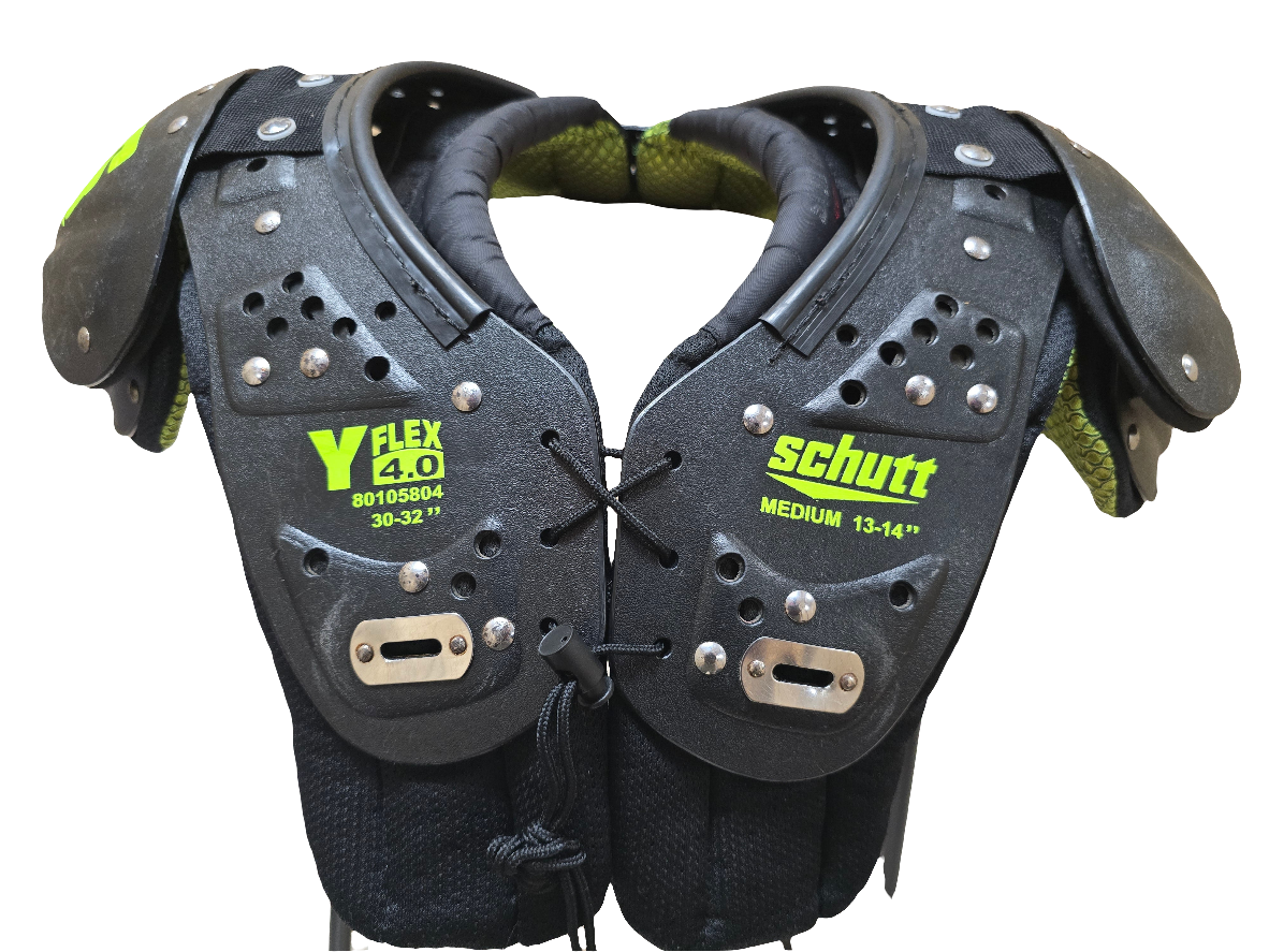 Used Schutt Youth Shoulder Pads Size Medium