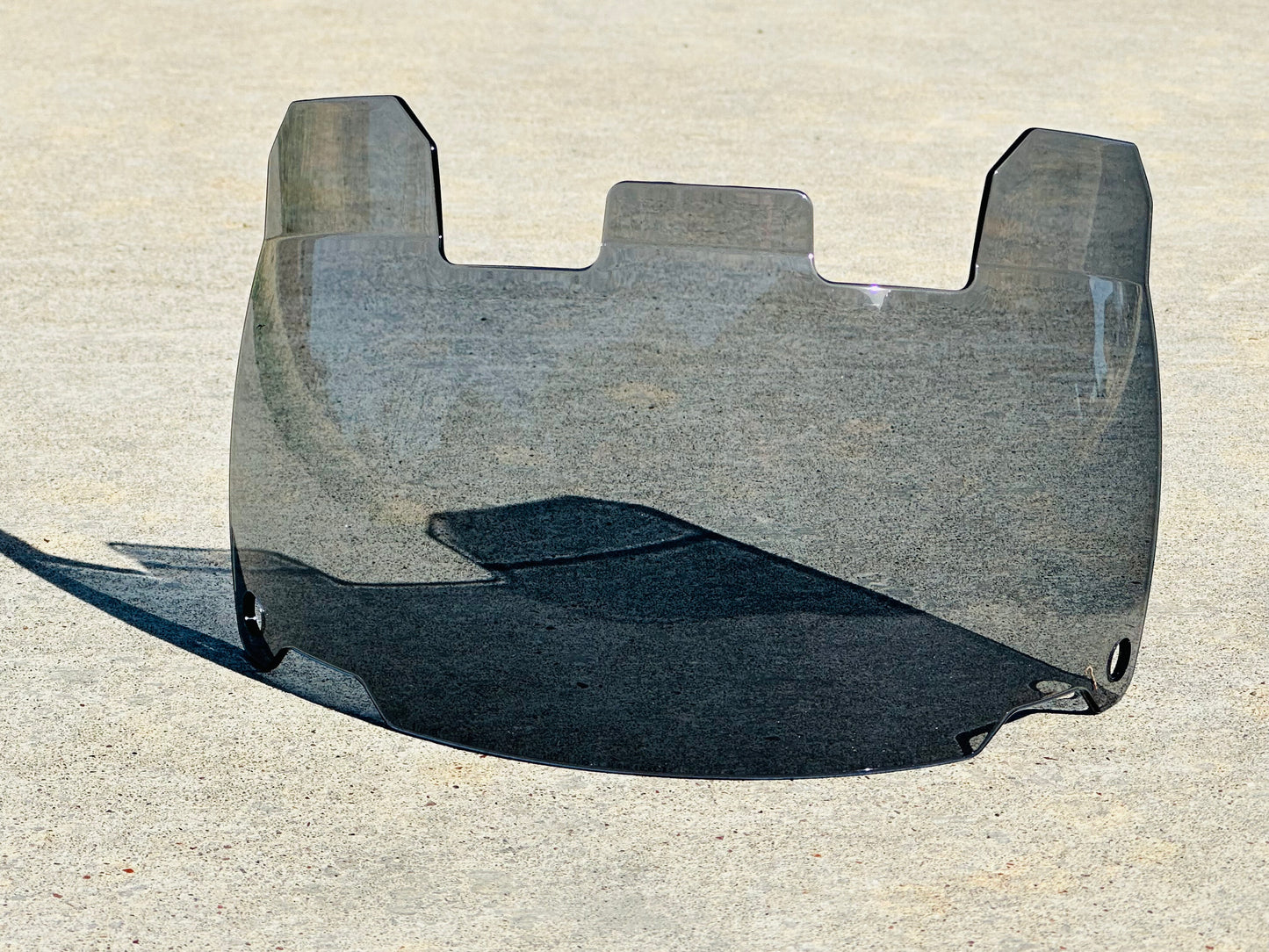 Clear Black Scoop Visor