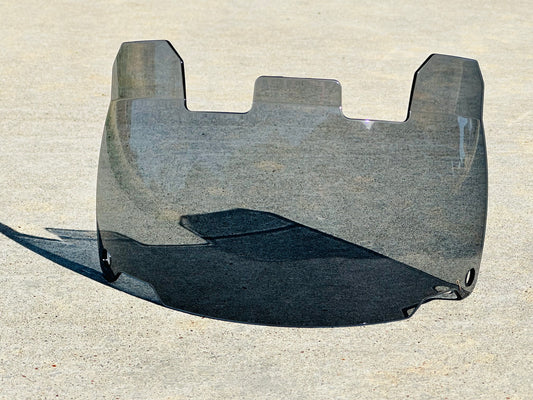 Clear Black Scoop Visor
