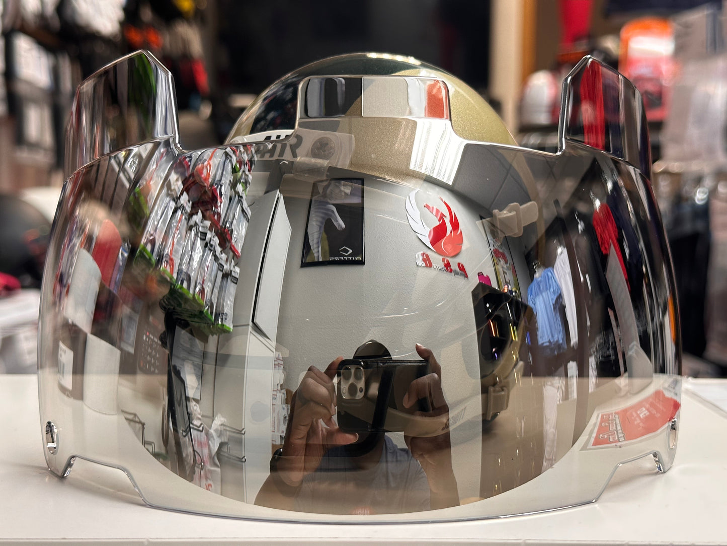 Clear Mirror Scoop Visor