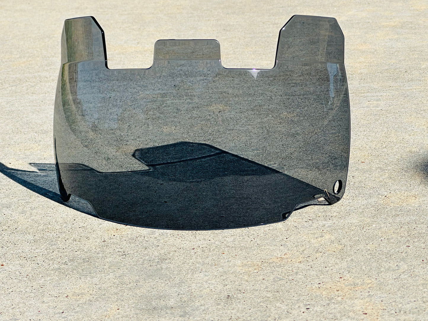 Clear Black Scoop Visor