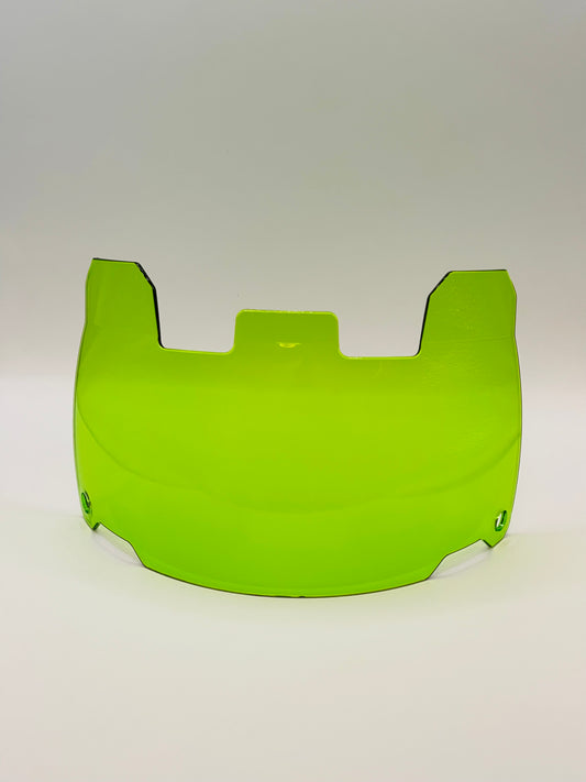 Clear Green Scoop Visor