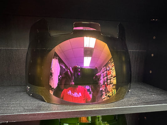 Clear Plate Purple Scoop Visor