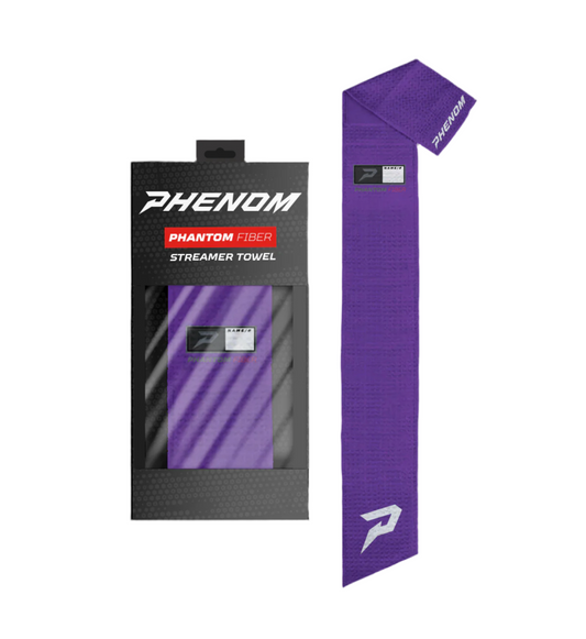 Purple 'Phantom Fiber' Streamer Towel by Phenom Elite