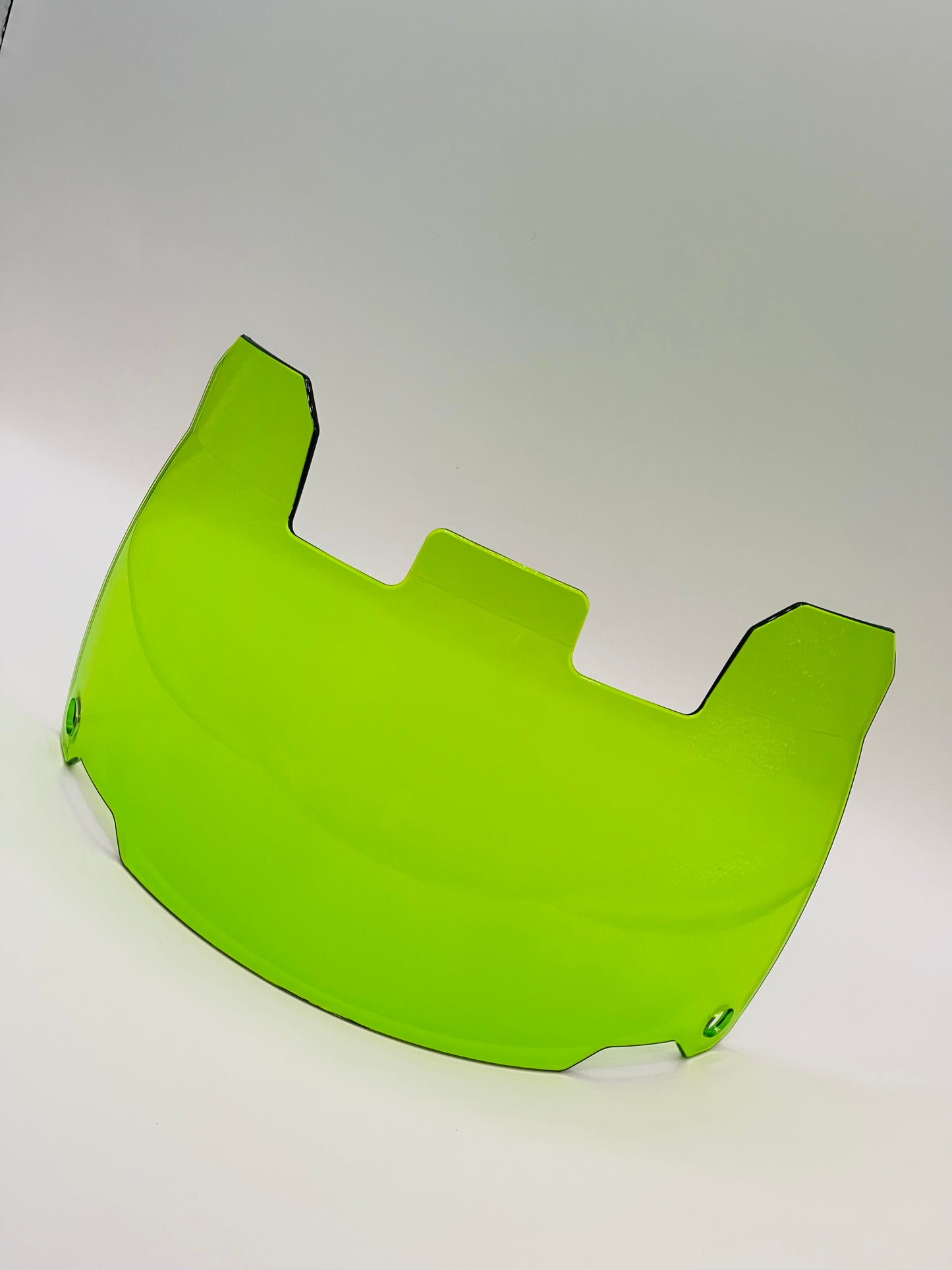 Clear Green Scoop Visor