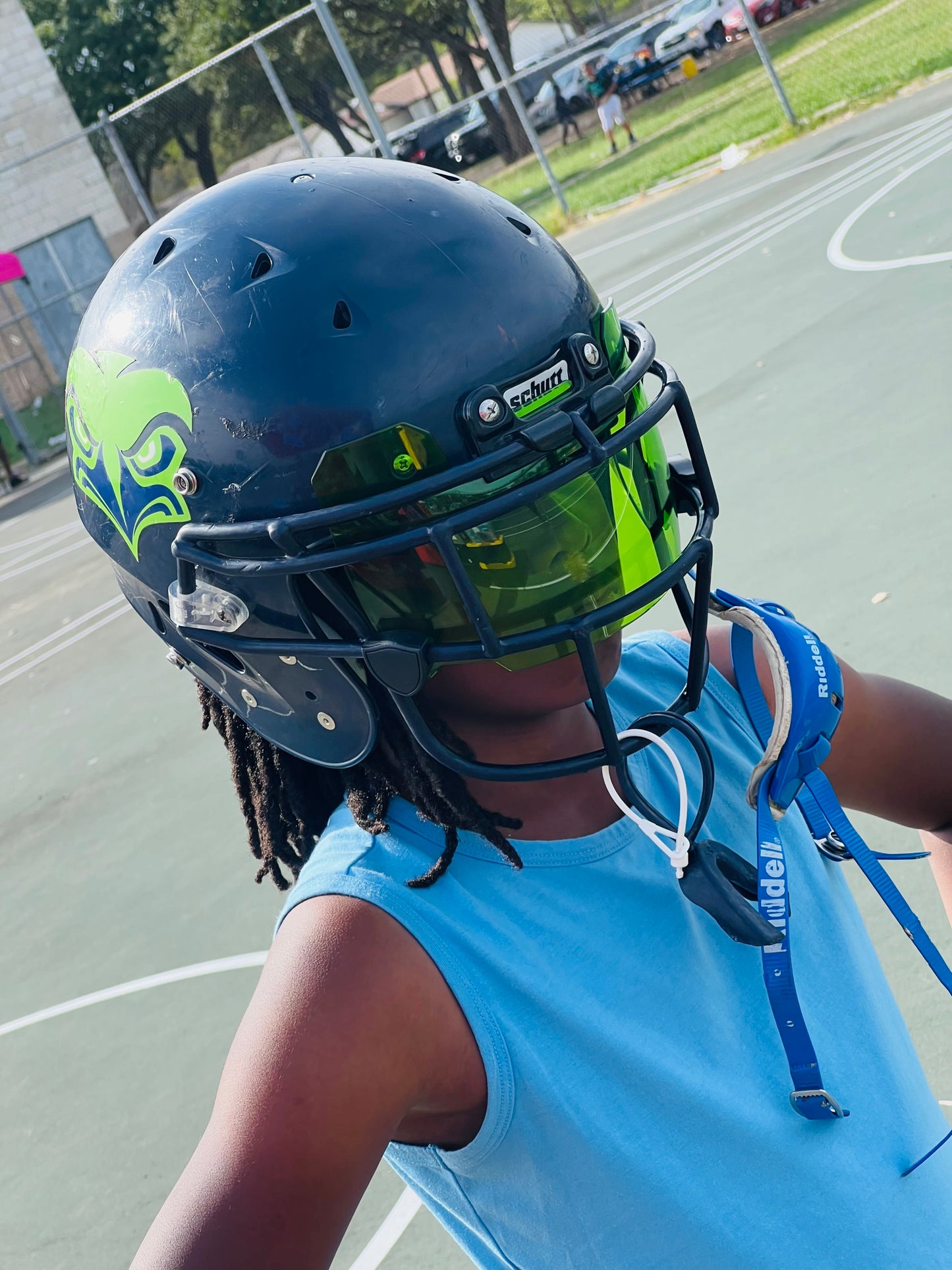 Clear Green Scoop Visor