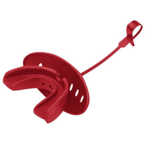BOIL-AND-BITE STRAPPED MOUTHGUARD W/LIP PROTECTOR