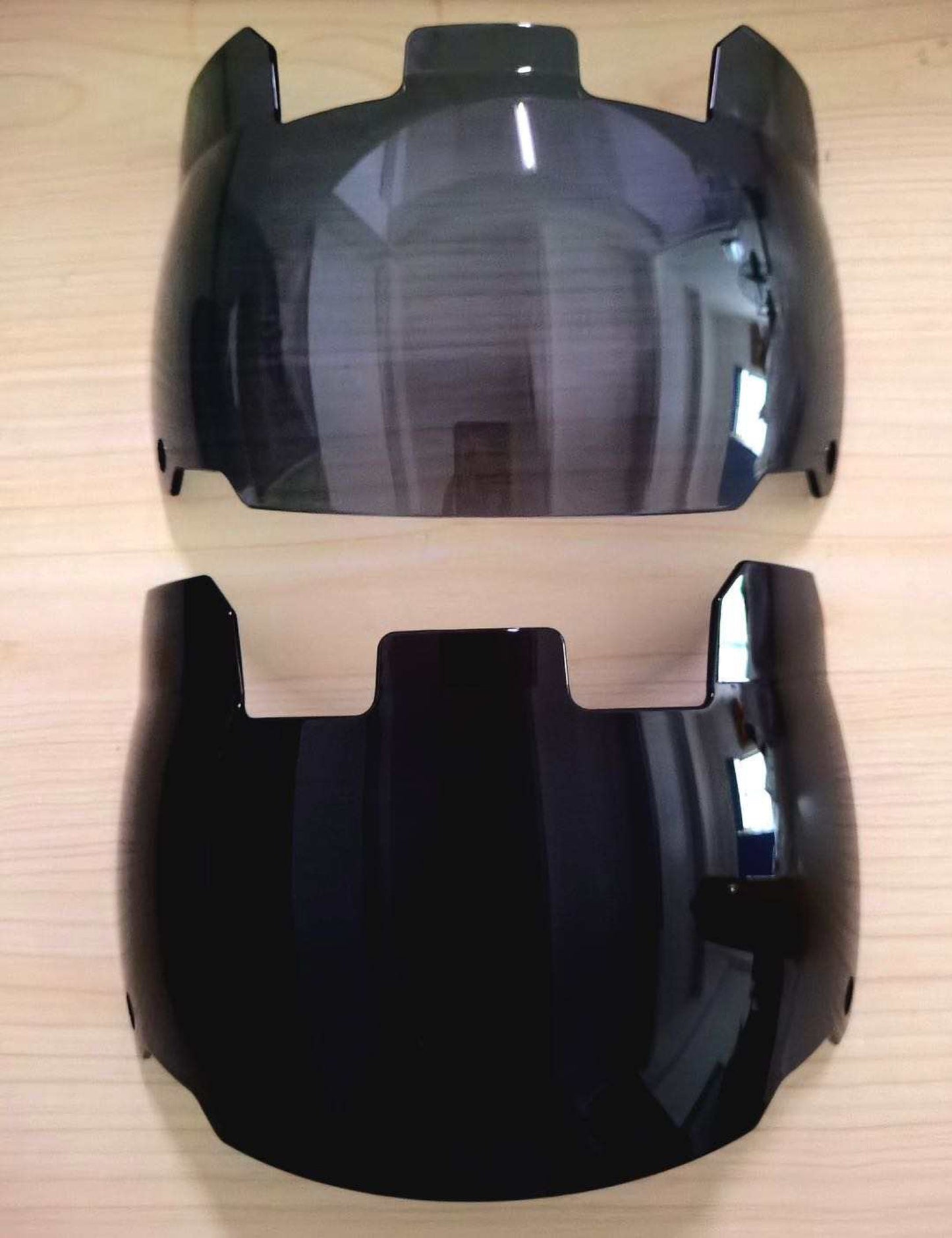 Clear Black Scoop Visor