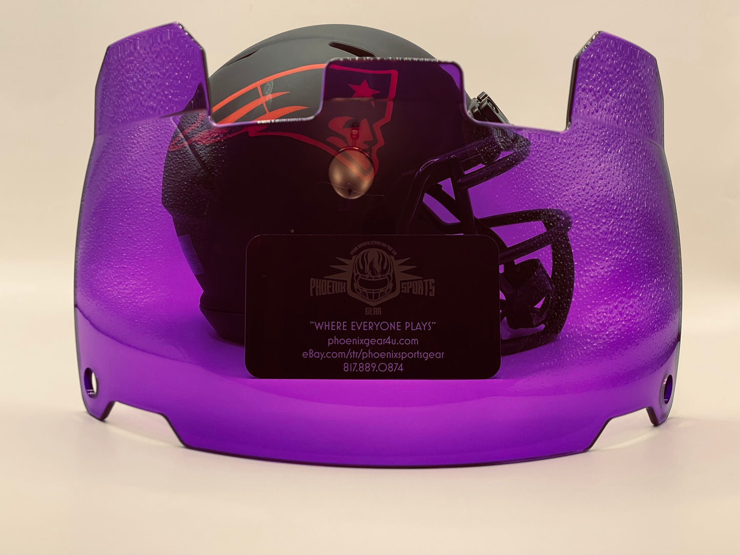 Clear Purple Scoop Visor