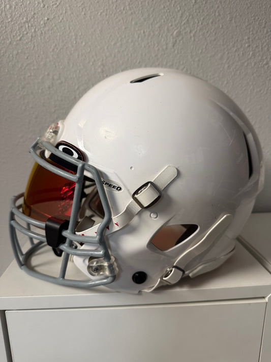 Used Riddell Speed Youth Football Helmet with Oakley Visor(Size Large)