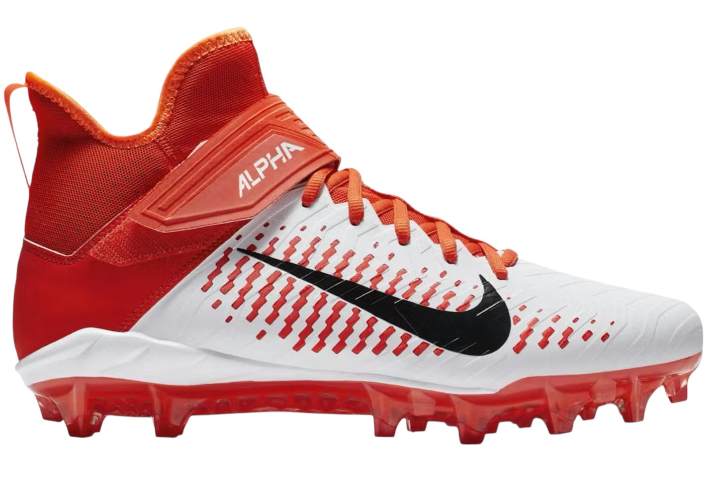 Nike Alpha Menace Pro 2 Mid Red and White Cleat