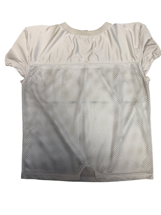 Used White Riddell Practice Football Jersey (Size Adult Large)