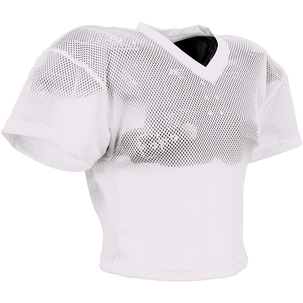 New White Shuffle Youth Football Practice Jersey