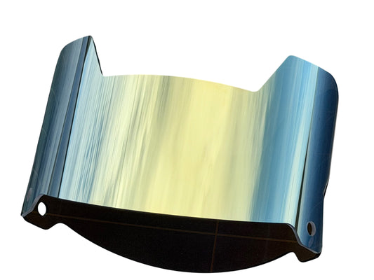 Clear Plate Gold Football Visor