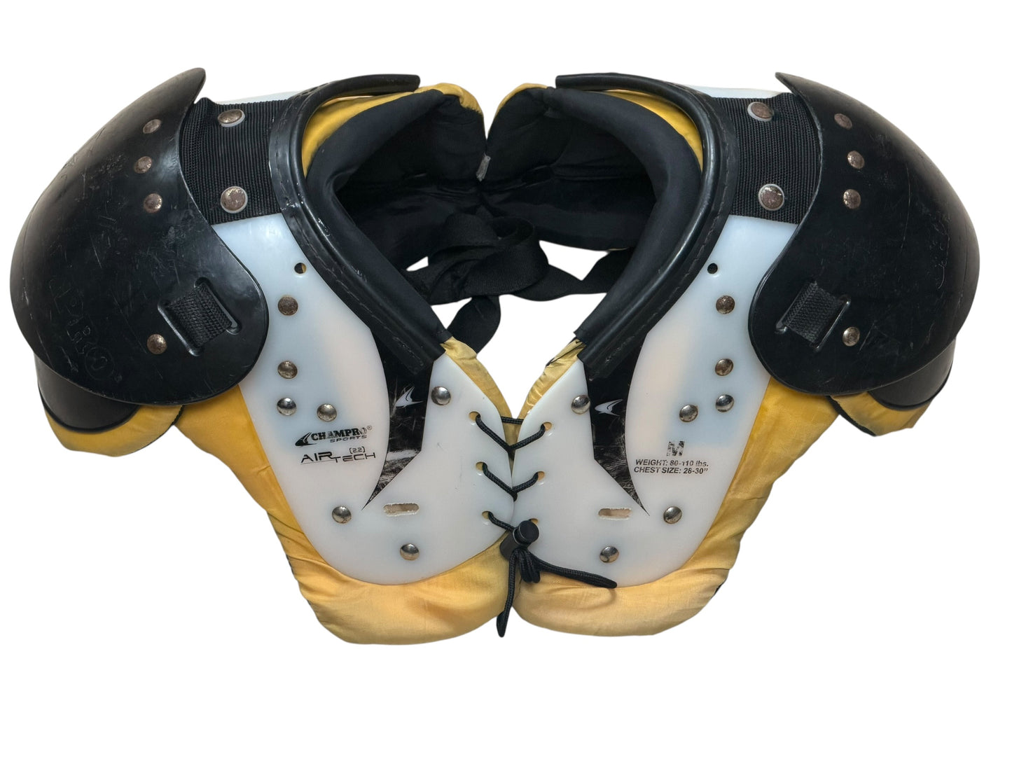 Used Champro Air Tech Youth Football Shoulder Pads Size-Medium
