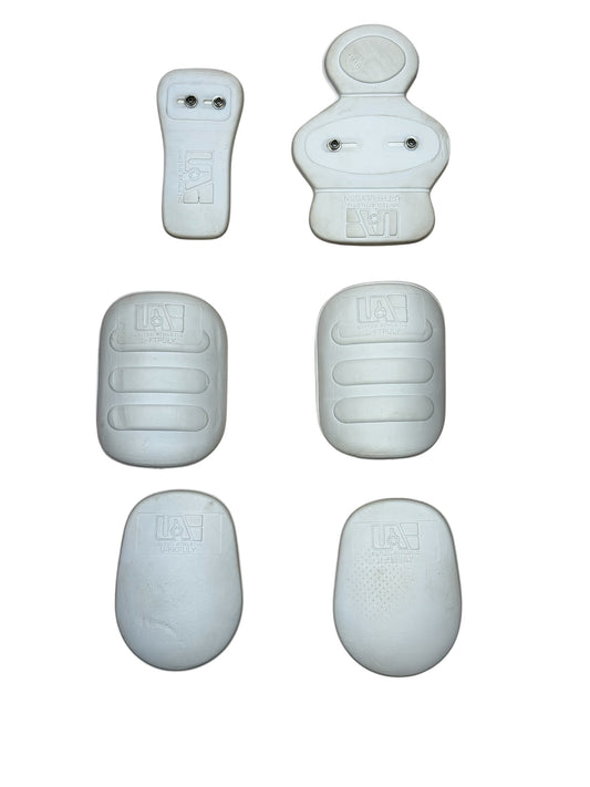 Used Football 6 Piece Slotted Pad Set - 2 Knee, 2 Thigh, 1 Hip, 1 Tail