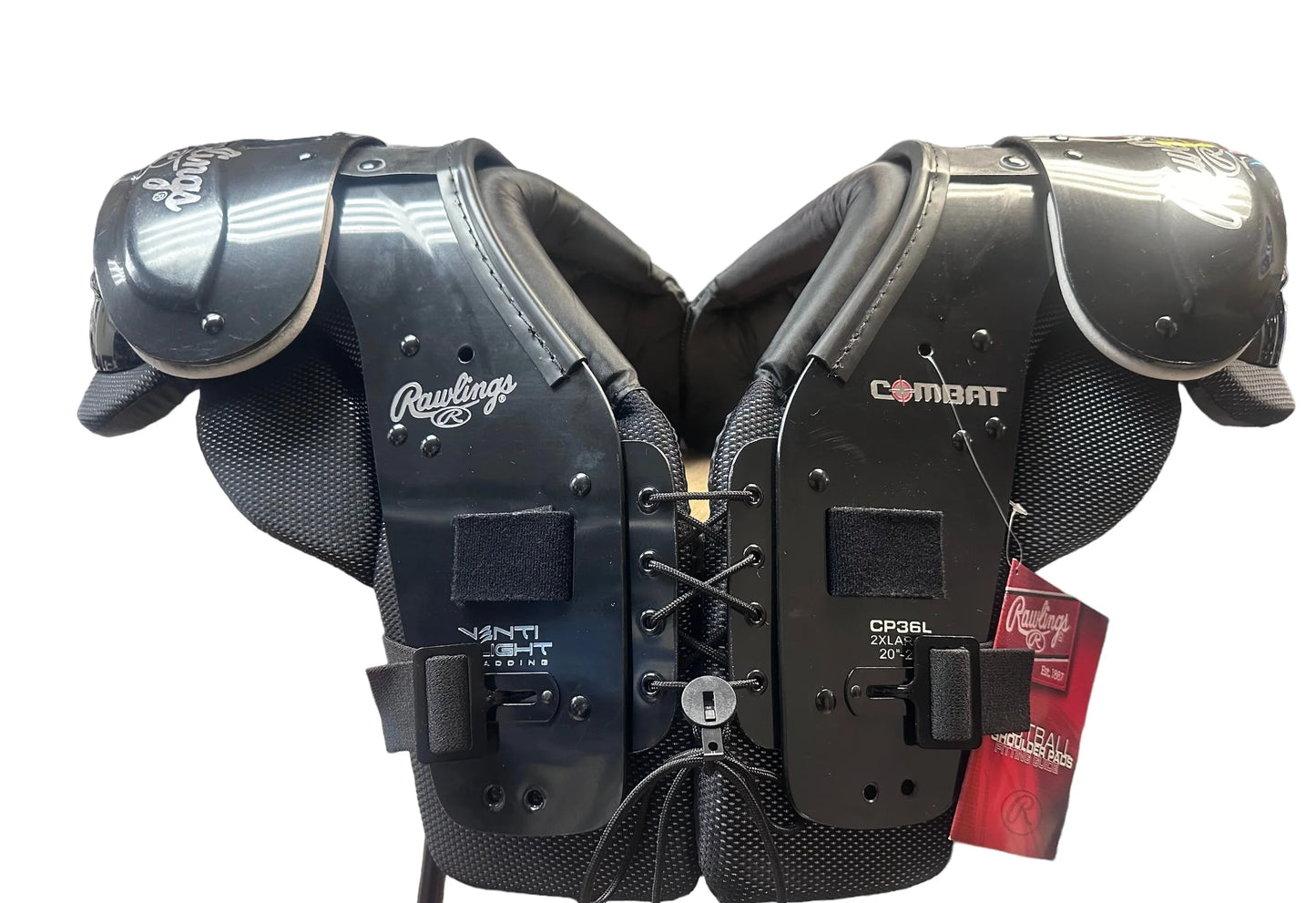 Used Rawlings Combat CP36L Football Shoulder Pads (Varsity 2XL)