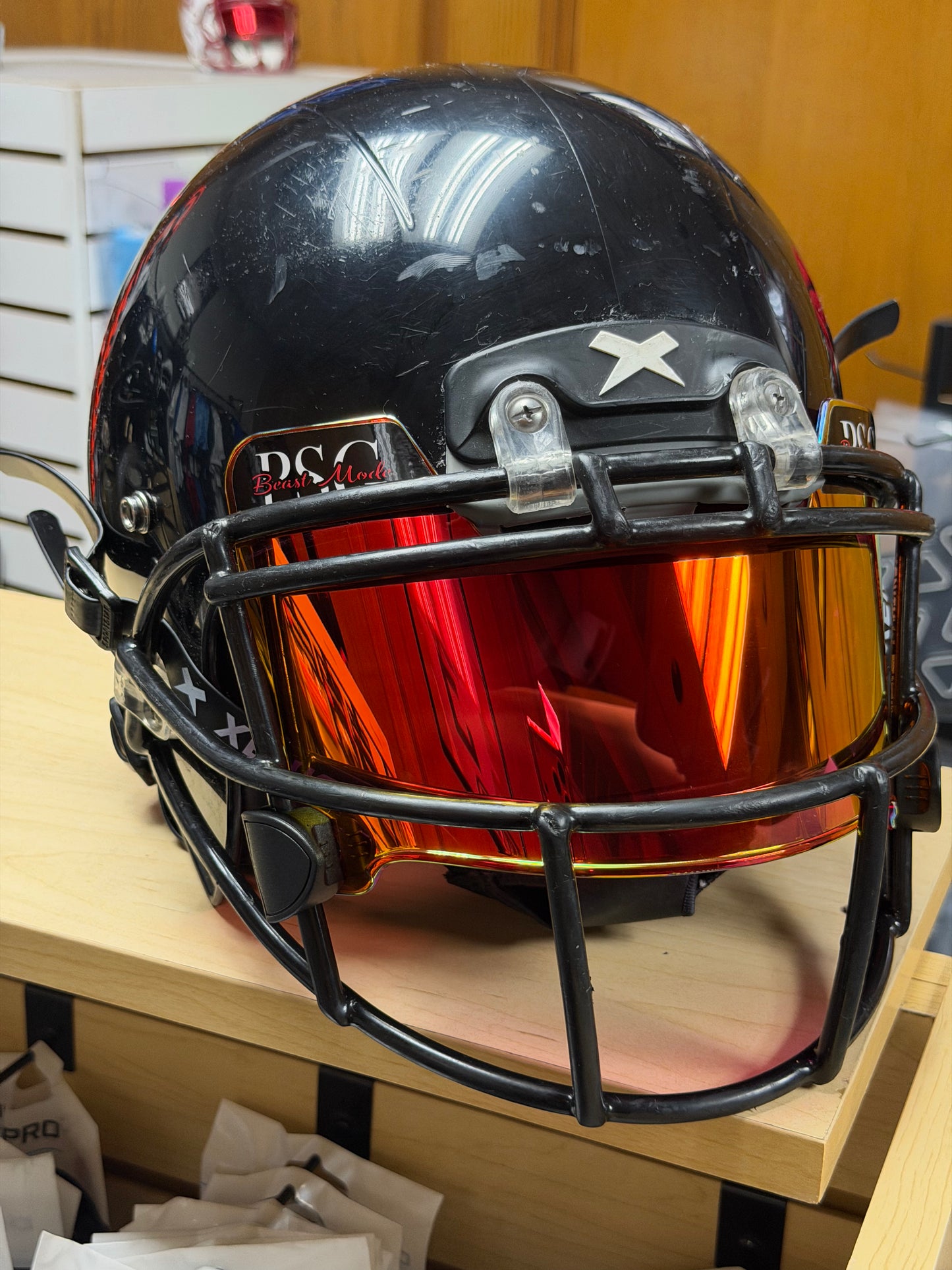 Used Xenith Youth Football Helmet with Visor (Large)