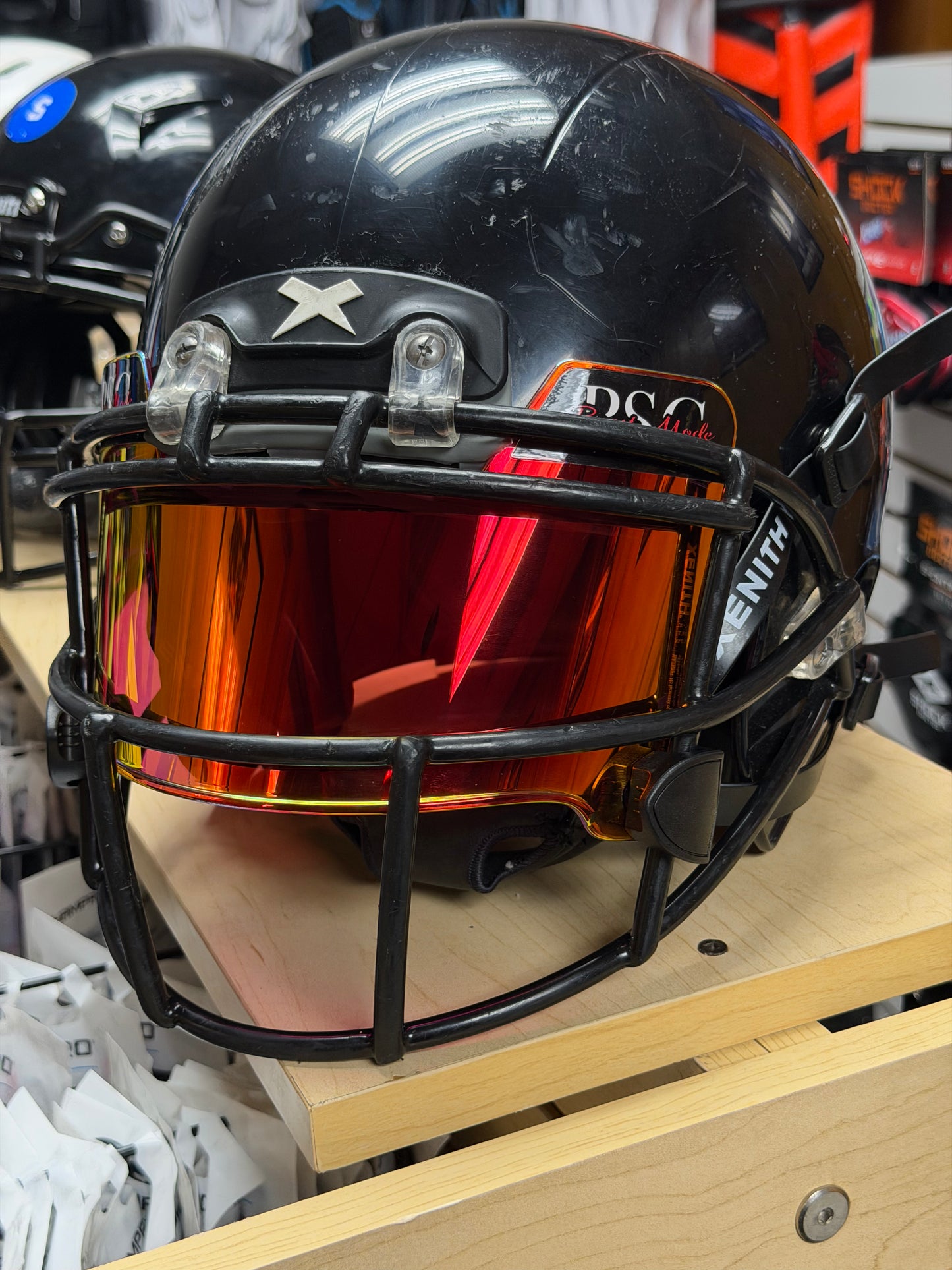 Used Xenith Youth Football Helmet with Visor (Large)