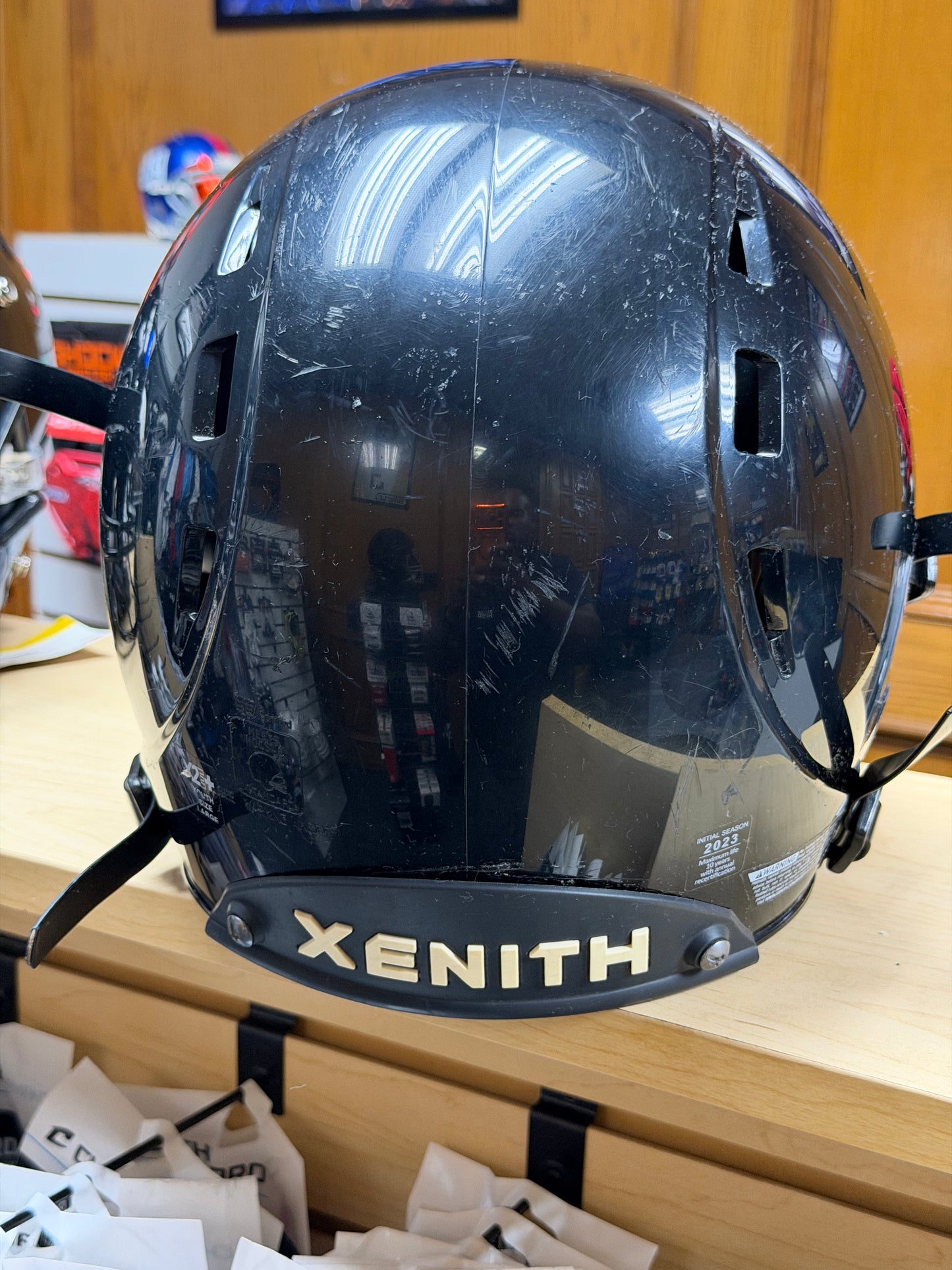 Used Xenith Youth Football Helmet with Visor (Large)