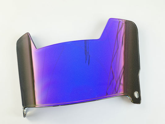 Clear Plate Blue Football Visor