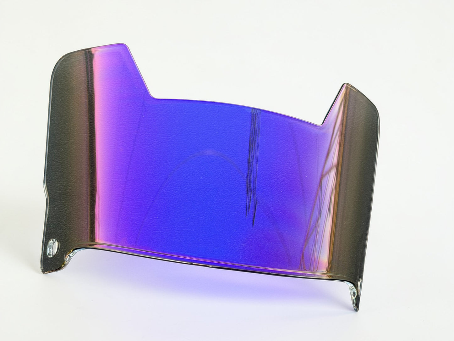 Clear Plate Blue Football Visor