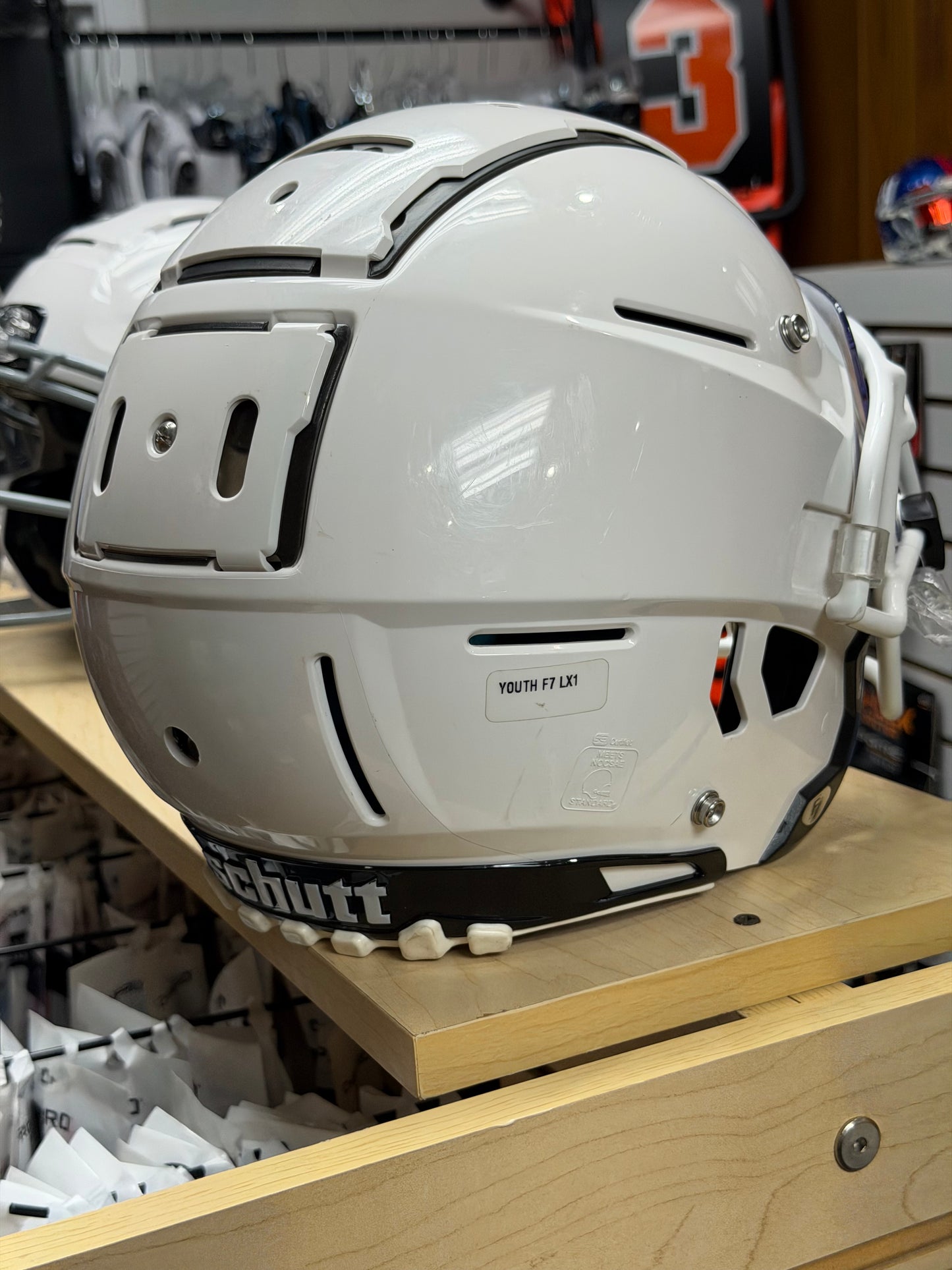 Used Schutt F7 LX1 Football Helmet with Visor (Size Youth Large)