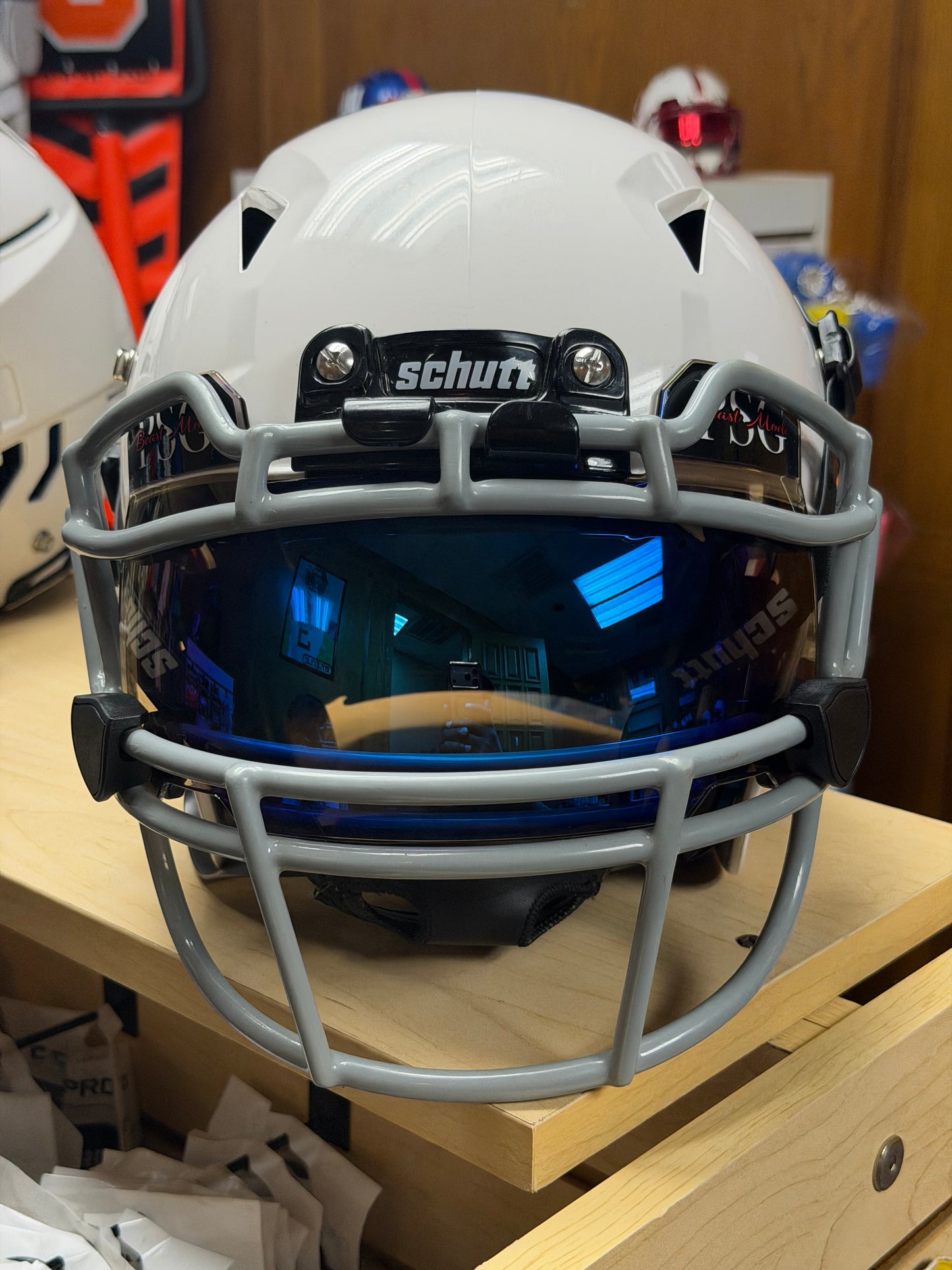Used Schutt Youth Football Helmet with Visor (Large)