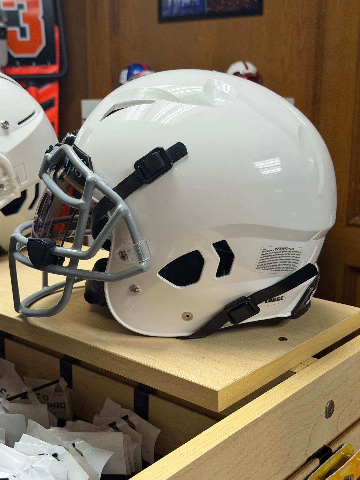 Used Schutt Youth Football Helmet with Visor (Large)