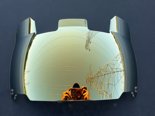 Clear Gold Scoop Visor