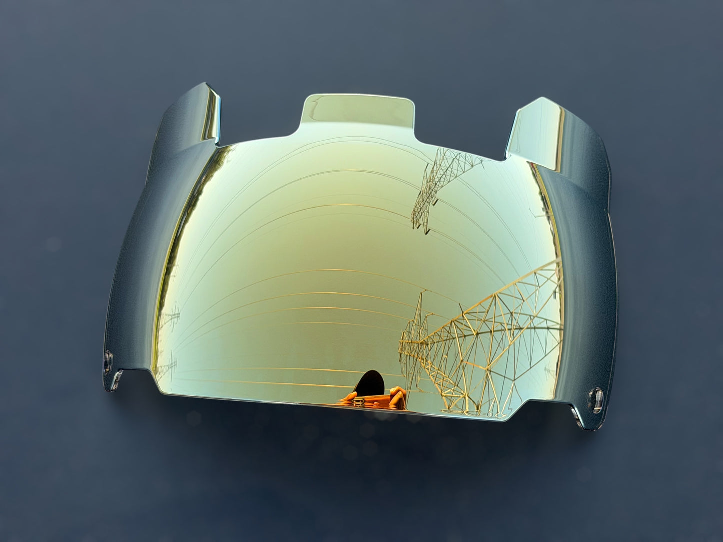 Clear Gold Scoop Visor