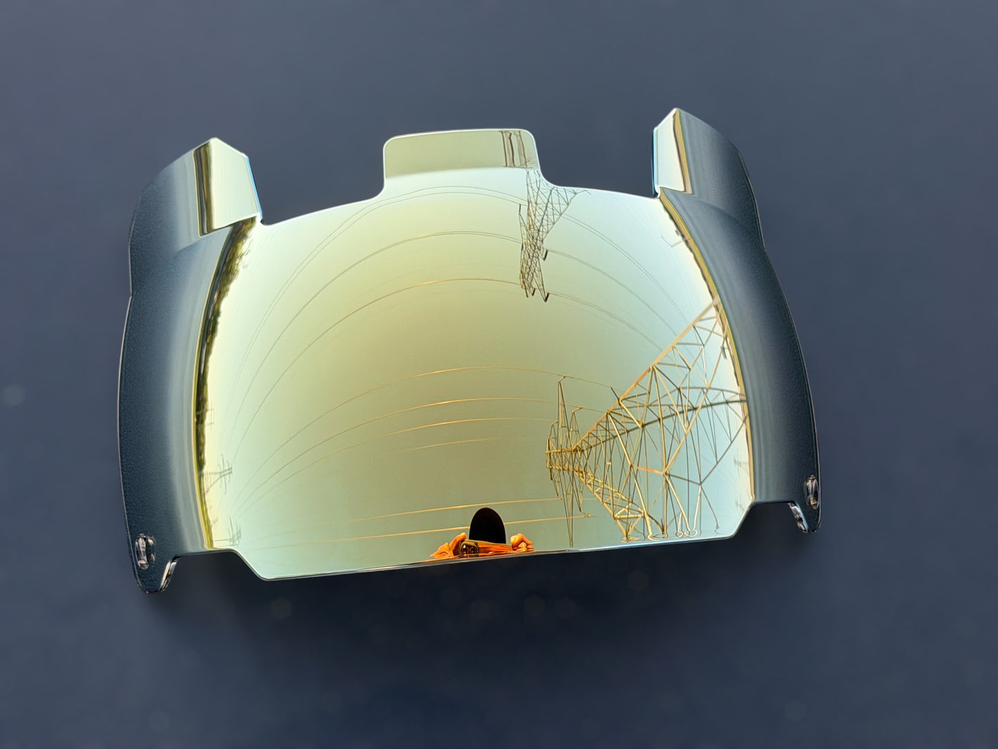 Clear Gold Scoop Visor