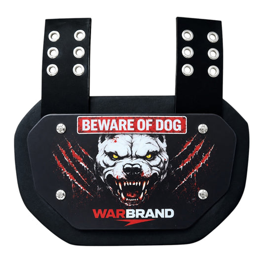 Warbrand Football Backplate – Beware Of Dog