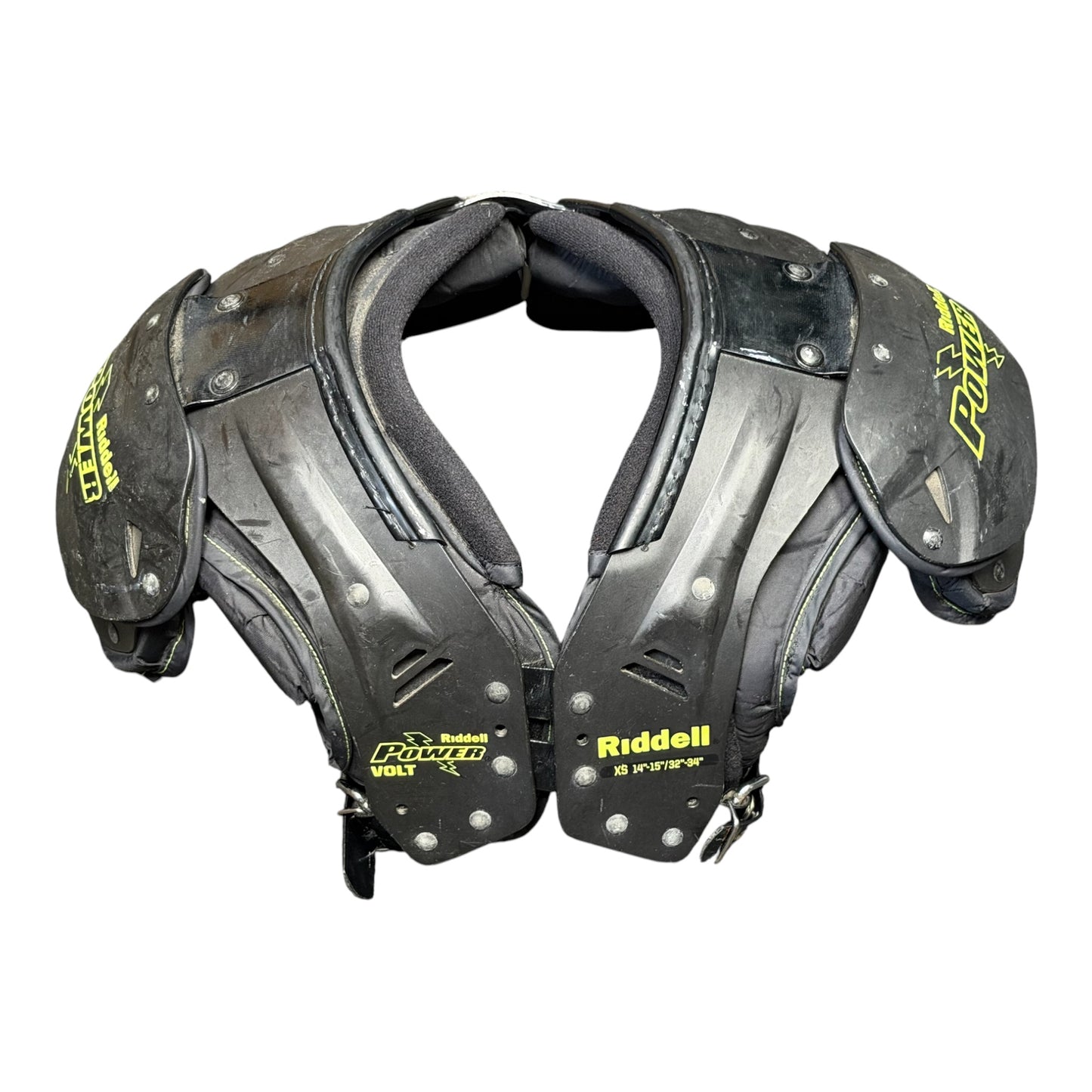 Used Riddell Power Volt Football Shoulder Pads Size Adult XS