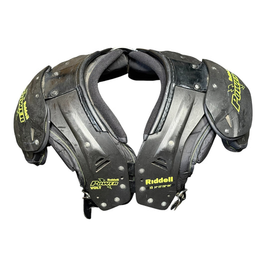 Used Riddell Power Volt Football Shoulder Pads Size Adult XS
