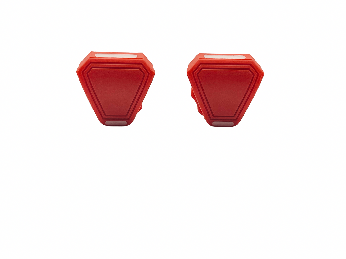 Red Universal Helmet Visor Screw On Clips