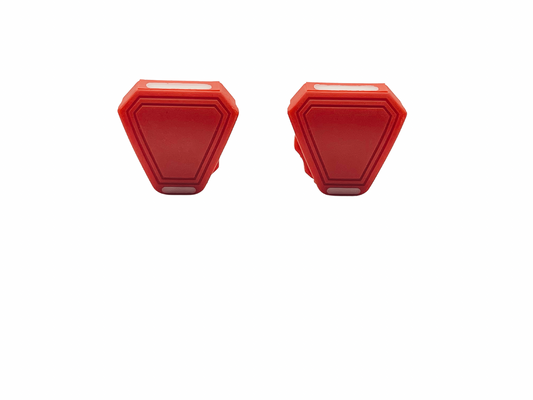 Red Universal Helmet Visor Screw On Clips