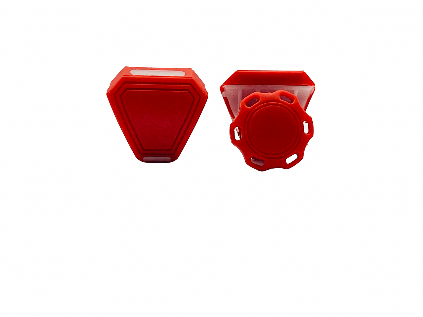 Red Universal Helmet Visor Screw On Clips