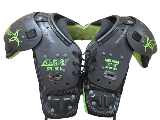 Used All-Star Catalyst Youth Shoulder Pads Size Medium