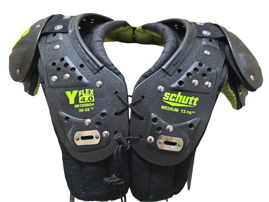 Used Schutt Youth Shoulder Pads Size Medium