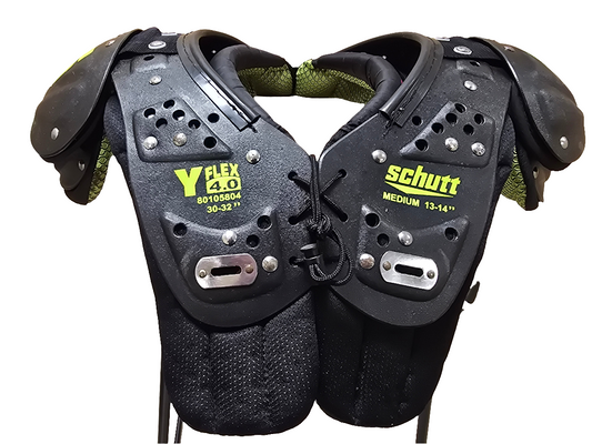 Used Schutt Youth Shoulder Pads Size Medium